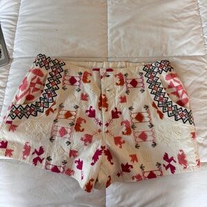 Anthropologie embroidered shorts!